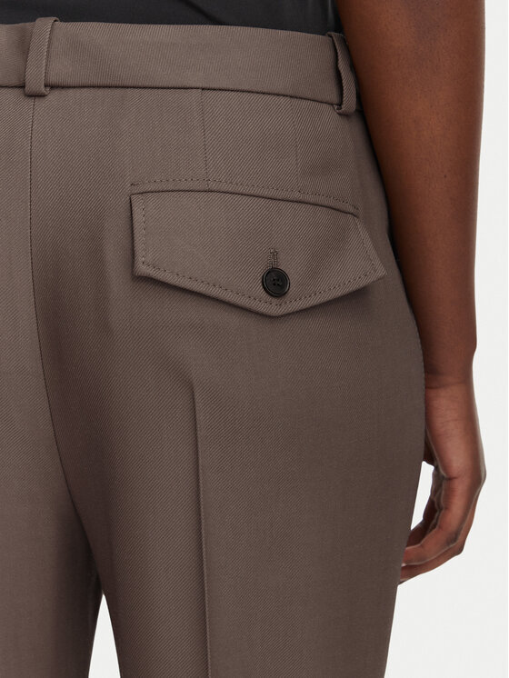 BOSS BOSS Hlače Talia5 50564488 Smeđa Regular Fit