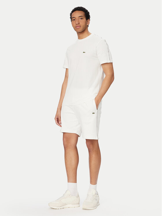 Lacoste Lacoste Sportovní kraťasy GH0886 Bílá Regular Fit