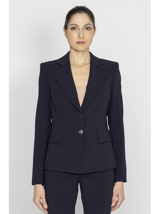 Deni Cler Milano Deni Cler Milano Marynarka W-DC-6020-E2-D4-58-1 Granatowy Regular Fit