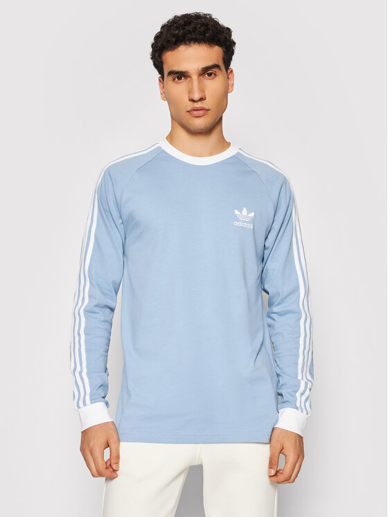 adidas Manches longues adicolor Classics 3-Stripes H37777 Bleu Regular Fit  • Modivo.fr