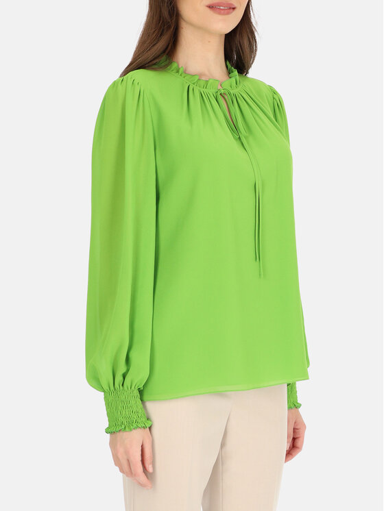 Potis & Verso Potis & Verso Bluzka Emily Zielony Regular Fit