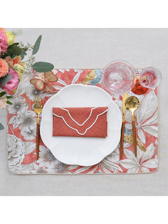 Roseberry Home Roseberry Home Podkładka na stół dwustronna Topaz & Mirha Pomarańczowy