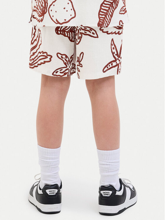 Jack & Jones Junior Jack & Jones Junior Bavlnené šortky 12277599 Écru Relaxed Fit