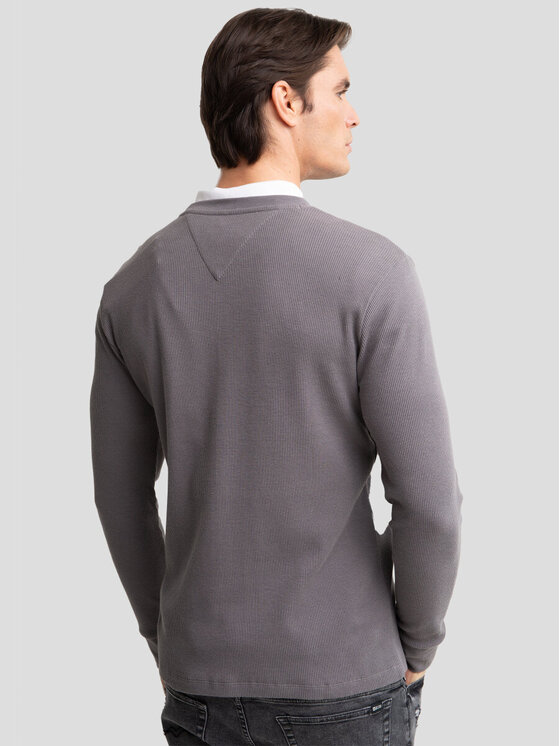 BIG STAR BIG STAR Longsleeve DEMIR_903_180 Szary Basic Fit