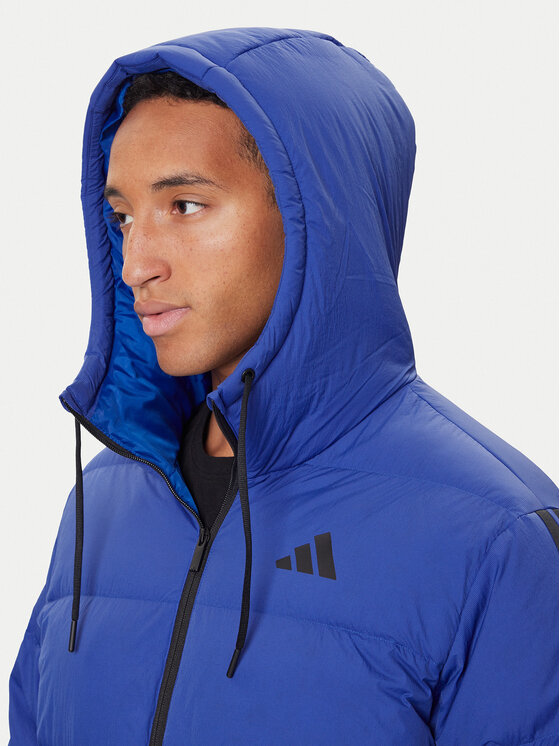 adidas adidas Geacă din puf Essentials Climawarm 3-Stripes JW9099 Albastru Regular Fit