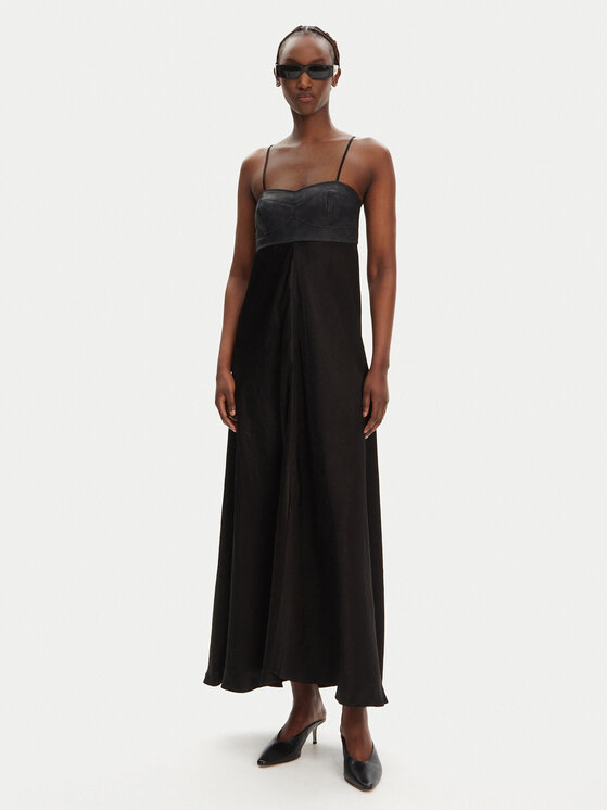 PINKO PINKO Sukienka wieczorowa Anymore 104844 A2BV Czarny Regular Fit