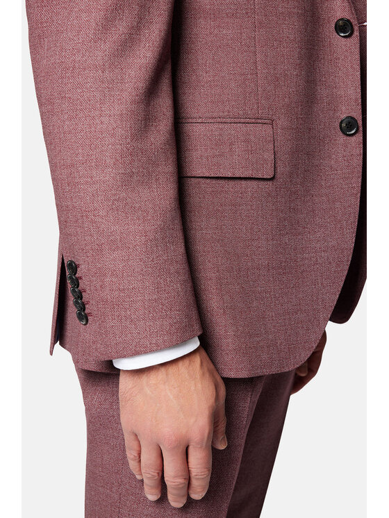Lancerto Lancerto Garnitur Monterrey GA073124000013 Bordowy Slim Fit
