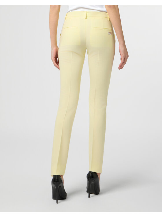 PHILIPP PLEIN PHILIPP PLEIN Spodnie materiałowe 30653 Żółty Regular Fit