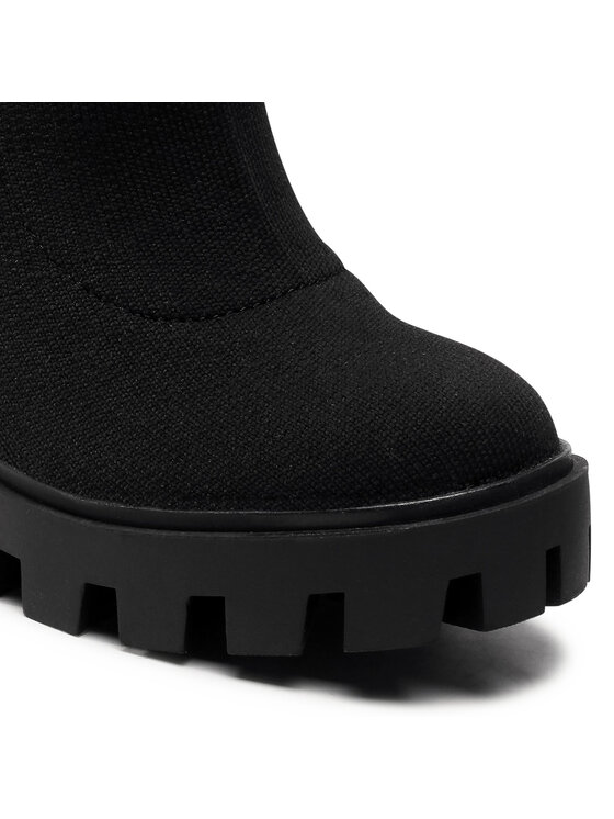 Tommy Jeans Tommy Jeans Botine Cleated Heel Sock Boot EN0EN01081 Negru