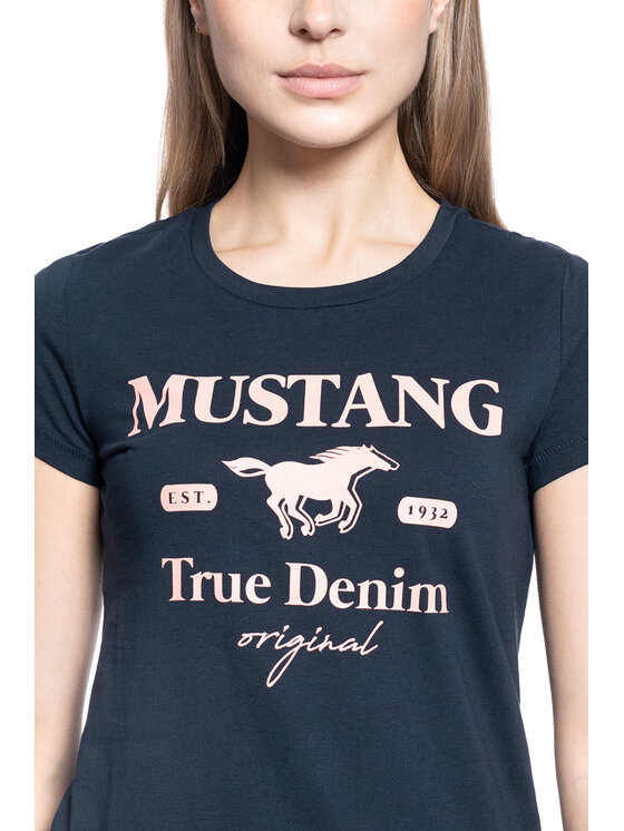 Mustang Mustang T-Shirt ALINA C PRINT Niebieski Regular Fit
