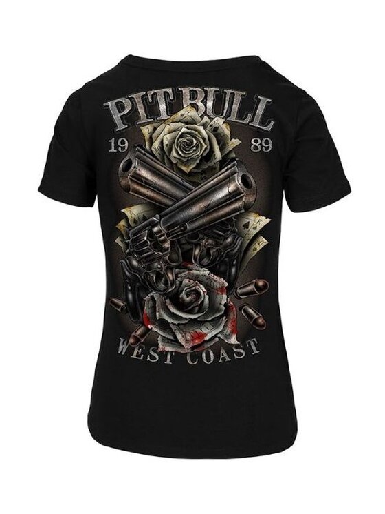 PITBULL PITBULL T-Shirt PLAYER Czarny Regular Fit