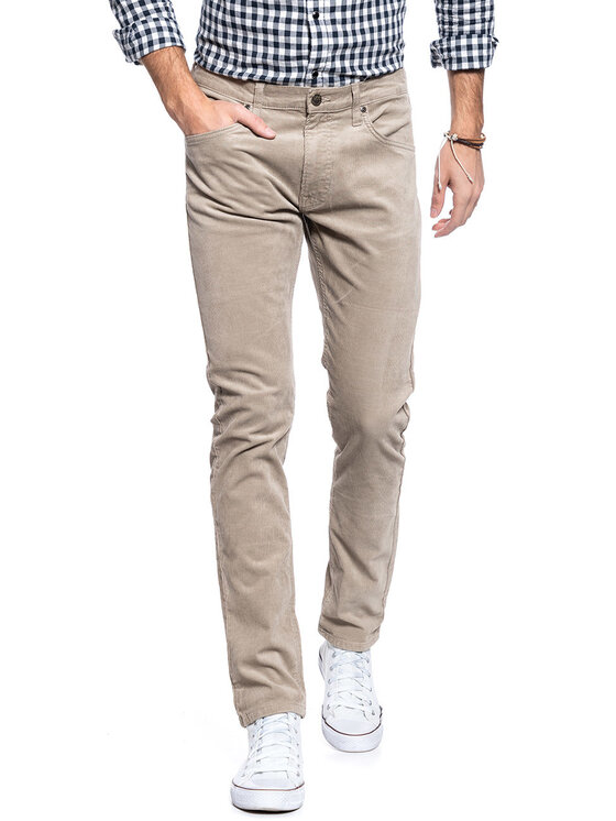 Lee Lee Pantaloni di tessuto LUKE Beige Slim Fit