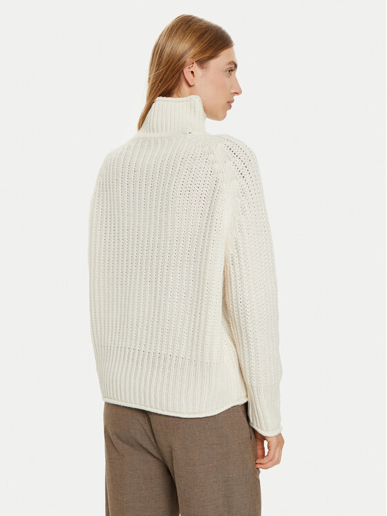 Tommy Hilfiger Tommy Hilfiger Rollkragenpullover WW0WW44111 Écru Regular Fit