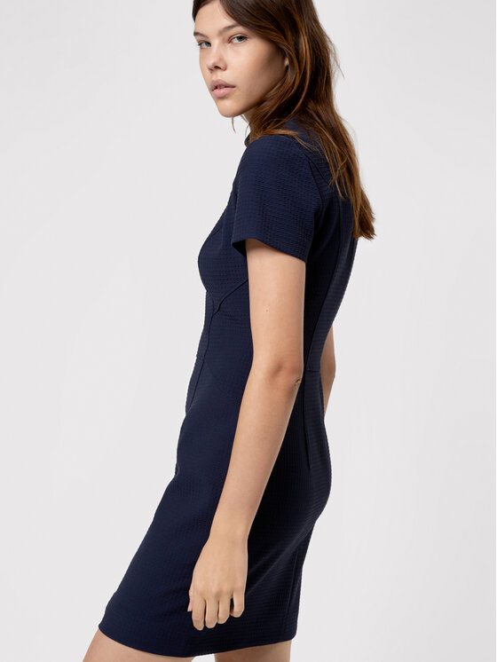 HUGO Hugo Strickkleid Kabecci 50439748 Dunkelblau Regular Fit