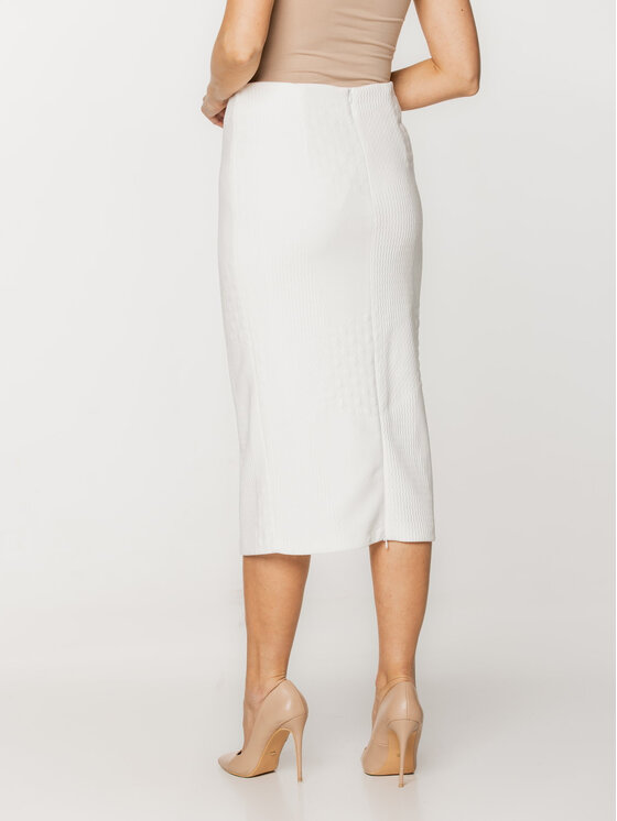 Willsoor Willsoor Spódnica 67925 Biały Regular Fit