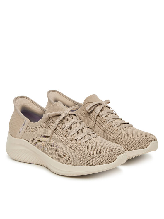 Skechers Skechers Sneakersy Slip-Ins Ultra Flex 3.0 - Brilliant Beżowy