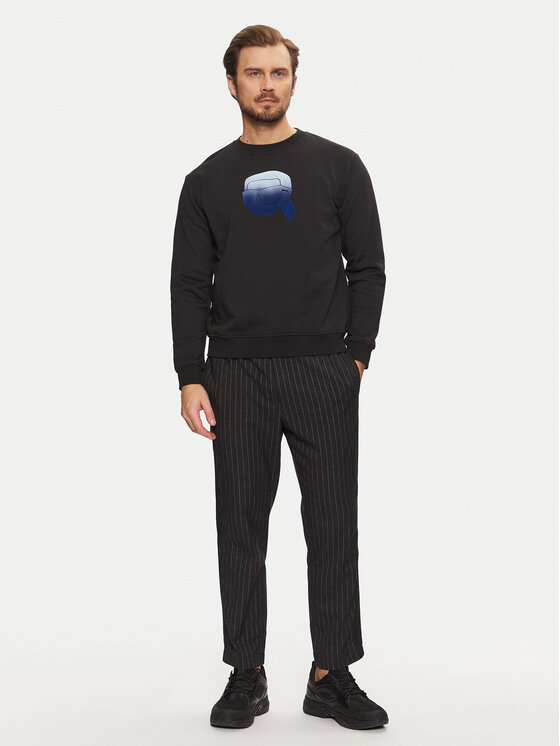KARL LAGERFELD KARL LAGERFELD Mikina 705432 551942 Čierna Regular Fit