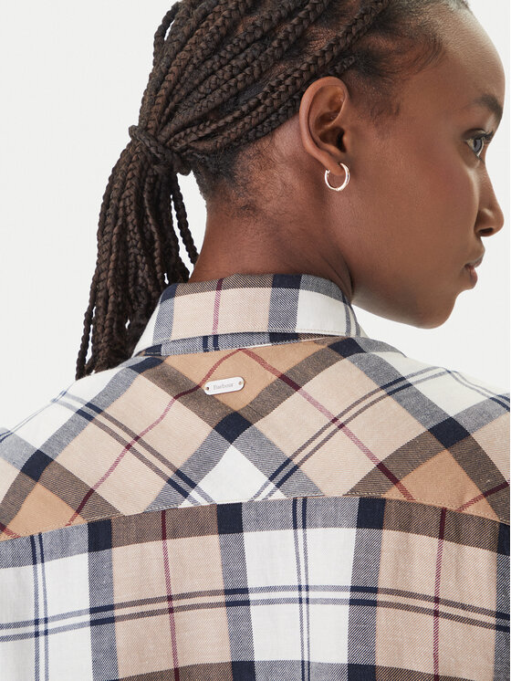 Barbour Barbour Сукня-сорочка Fern LDR0988BR37 Бежевий Slim Fit