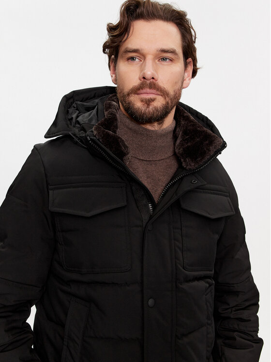 Tommy Hilfiger Tommy Hilfiger Зимно яке Rockie MW0MW32790 Черен Regular Fit