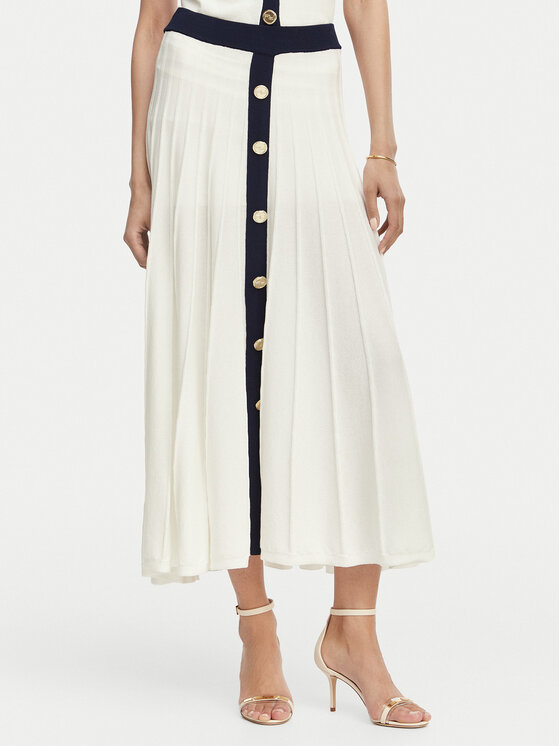 Artigli Fustă plisată ACGO004493 Alb Regular Fit