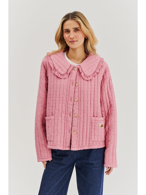 NAOKO NAOKO Kurtka damska Rosy Blush Różowy Regular Fit