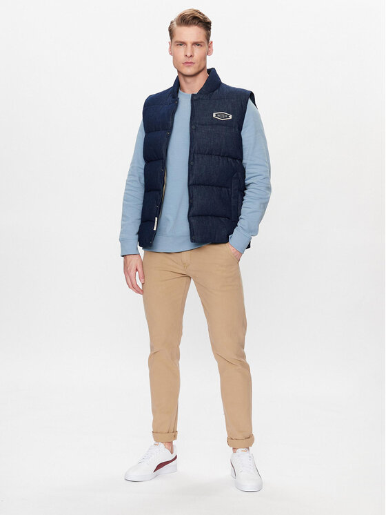 Mustang Mustang Gilet Dennis 1013496 Blu scuro Regular Fit