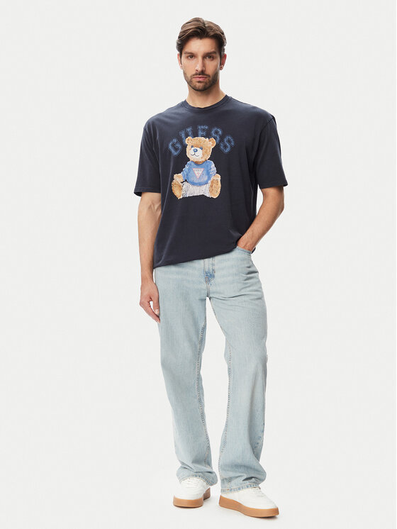 Guess Guess T-Shirt 182885 Μπλε Classic Fit