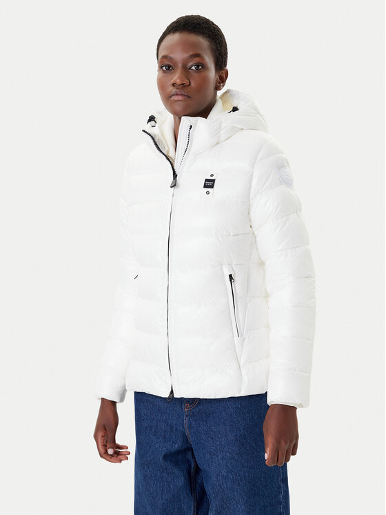 Blauer Blauer Зимно яке 25WBLDC02072 Бял Regular Fit
