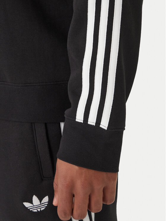 adidas adidas Mikina 3-Stripes KE3550 Čierna Regular Fit