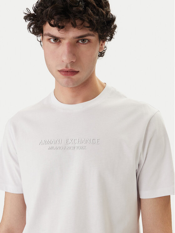 Armani Exchange Armani Exchange T-krekls XM001280 AF10361 U0002 Balts Regular Fit