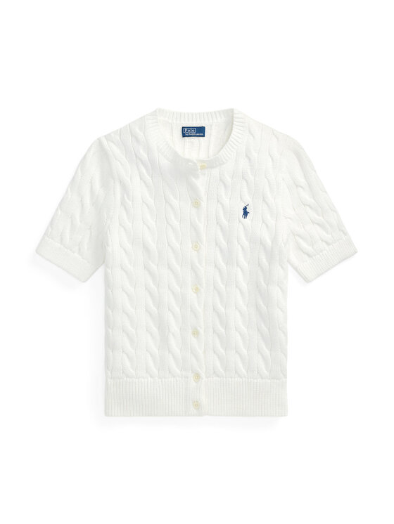 Polo Ralph Lauren Polo Ralph Lauren Kardigan 211966720001 Biały Slim Fit