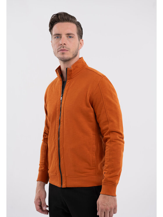 Volcano Volcano Bluza B-KAD Pomarańczowy Regular Fit