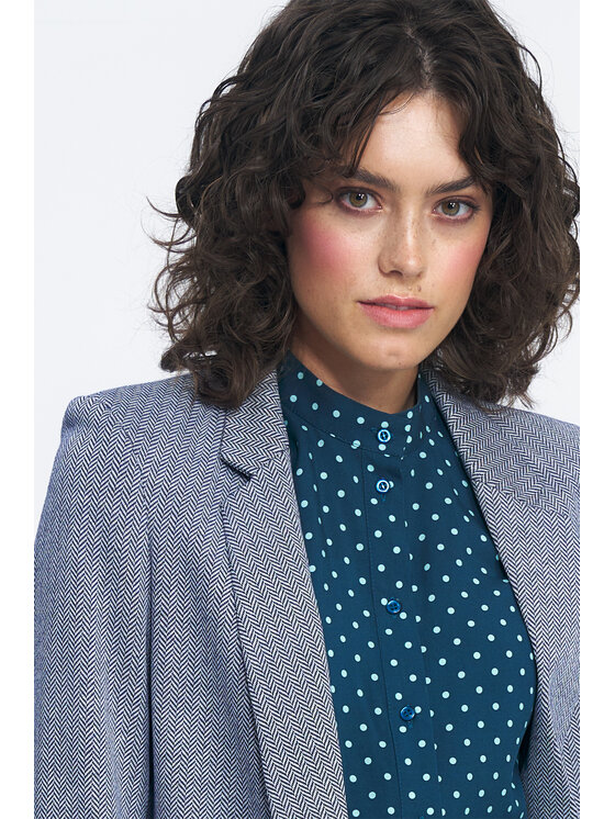 NIFE NIFE Marynarka Z68 Granatowy Regular Fit