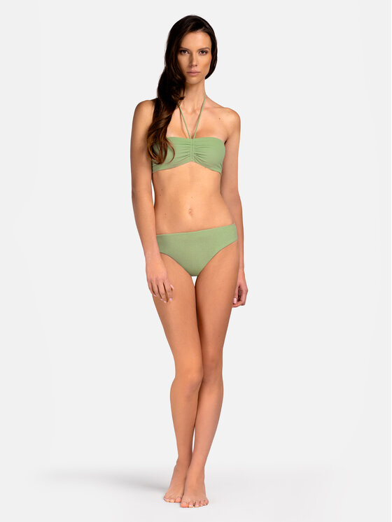 Miss Lou Miss Lou Bikini pezzo sopra G-OE1-Z Verde