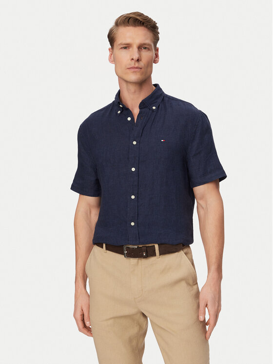 Tommy Hilfiger Cămașă MW0MW41531 Bleumarin Regular Fit
