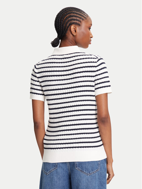 Tommy Hilfiger Tommy Hilfiger Džemper Fine WW0WW41474 Écru Regular Fit