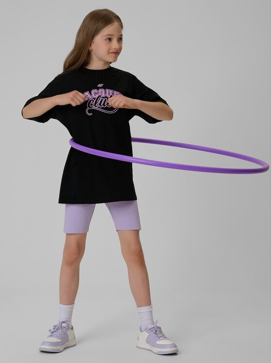 4F 4F T-Shirt 4FJRAW26TTSHF4242-20S Μαύρο Oversize