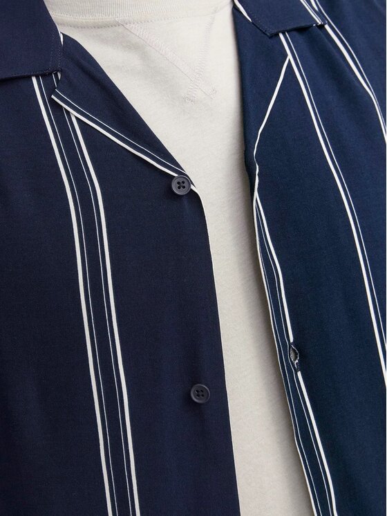 Jack&Jones Jack&Jones Camicia Jcojeff Aop Resort Ss Relax Ln Blu Shirt Fit