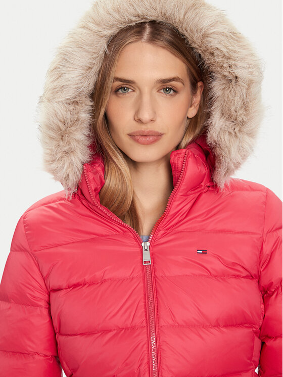 Tommy Jeans Tommy Jeans Daunenjacke Essential DW0DW18864 Rosa Slim Fit