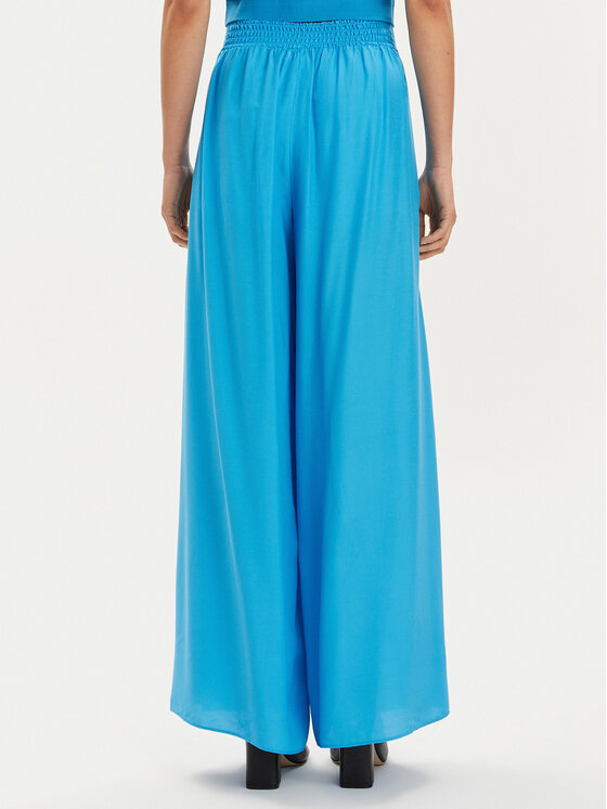 Patrizia Pepe Patrizia Pepe Palazzo kalhoty 2P1595/A057-CA04 Modrá Relaxed Fit