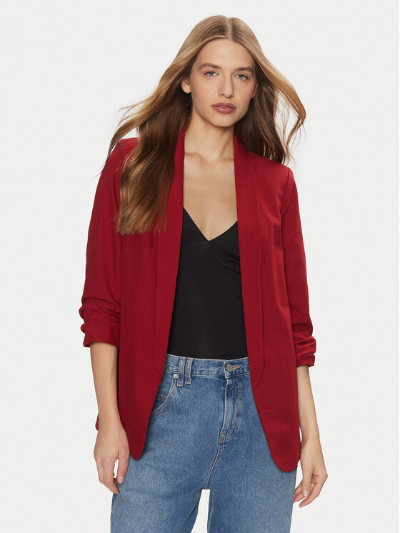 Pieces Pieces Pintsak Bosella 17090996 Punane Regular Fit