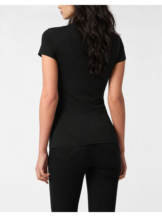 PHILIPP PLEIN PHILIPP PLEIN Tričko 31062 Čierna Skin Tight Fit
