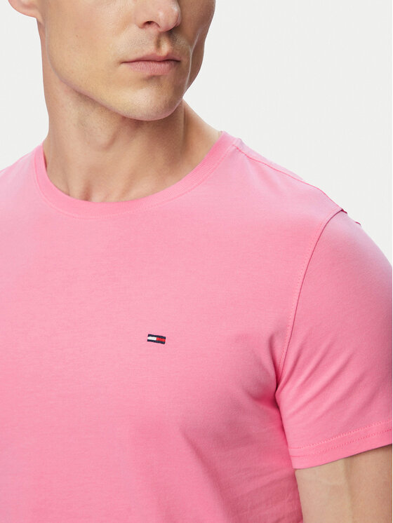 Tommy Jeans Tommy Jeans T-shirt DM0DM04411 Rosa chiaro Slim Fit