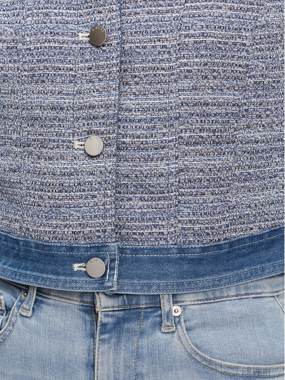 Guess Guess Jeansová bunda W5GL23 WH610 Modrá Regular Fit
