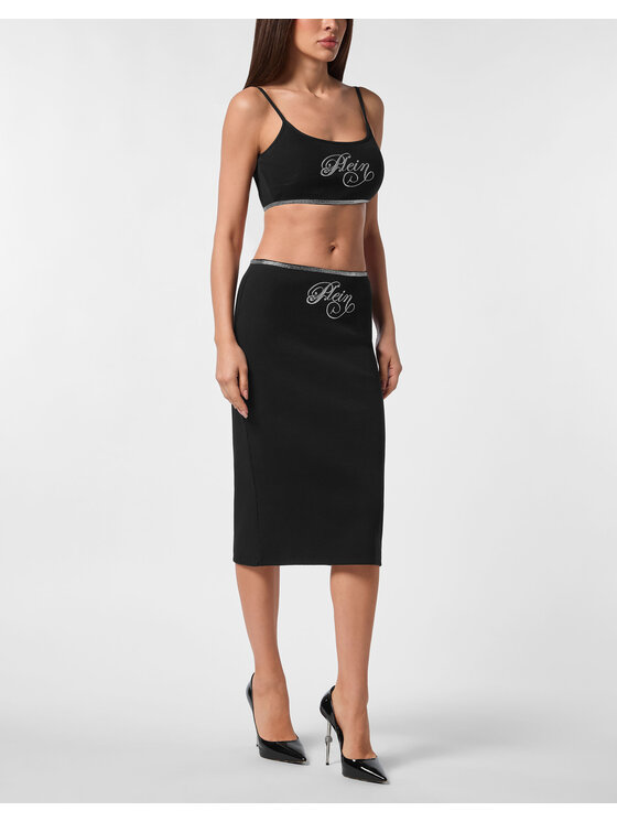 PHILIPP PLEIN PHILIPP PLEIN Spódnica 27339 Czarny Girl Fit