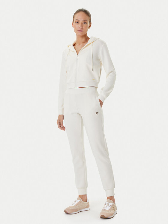 Guess Guess Felpa V5YQ06 KBSL2 Écru Regular Fit