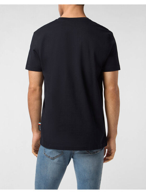 PHILIPP PLEIN PHILIPP PLEIN T-Shirt 27145 Granatowy Regular Fit