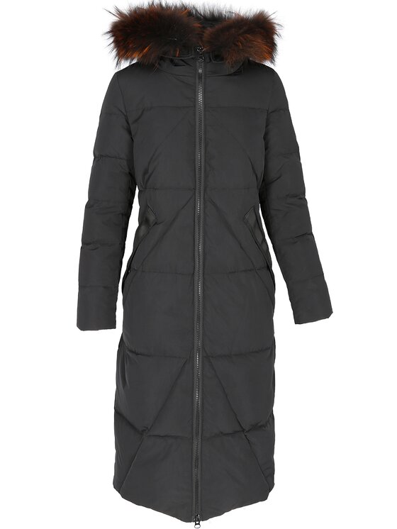 Perso Perso Kurtka damska BLH919029FX Czarny Regular Fit
