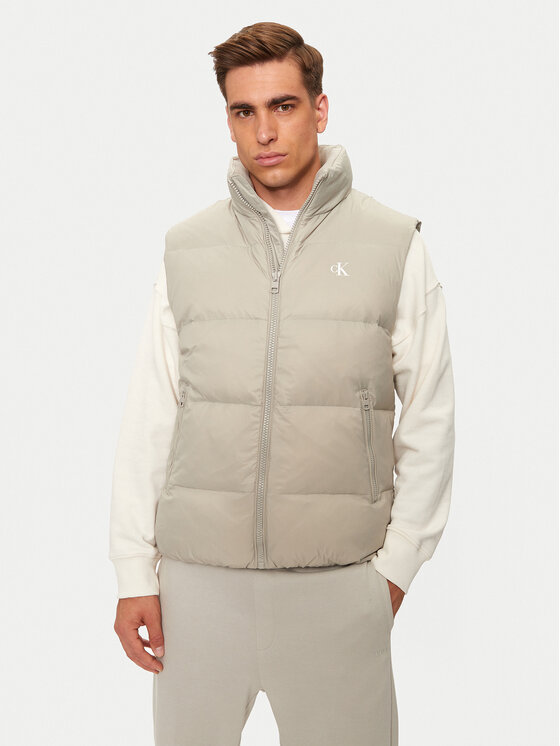 Calvin Klein Jeans Calvin Klein Jeans Vestă elegantă Essentials J30J325901 Bej Regular Fit