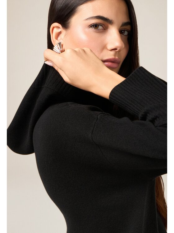 Oltre Oltre Cardigan M165E002175N033 Nero Over Fit